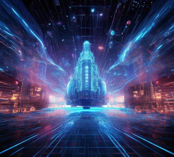 三维高科技动态背景图片，构建沉浸式视觉体验的科技引擎